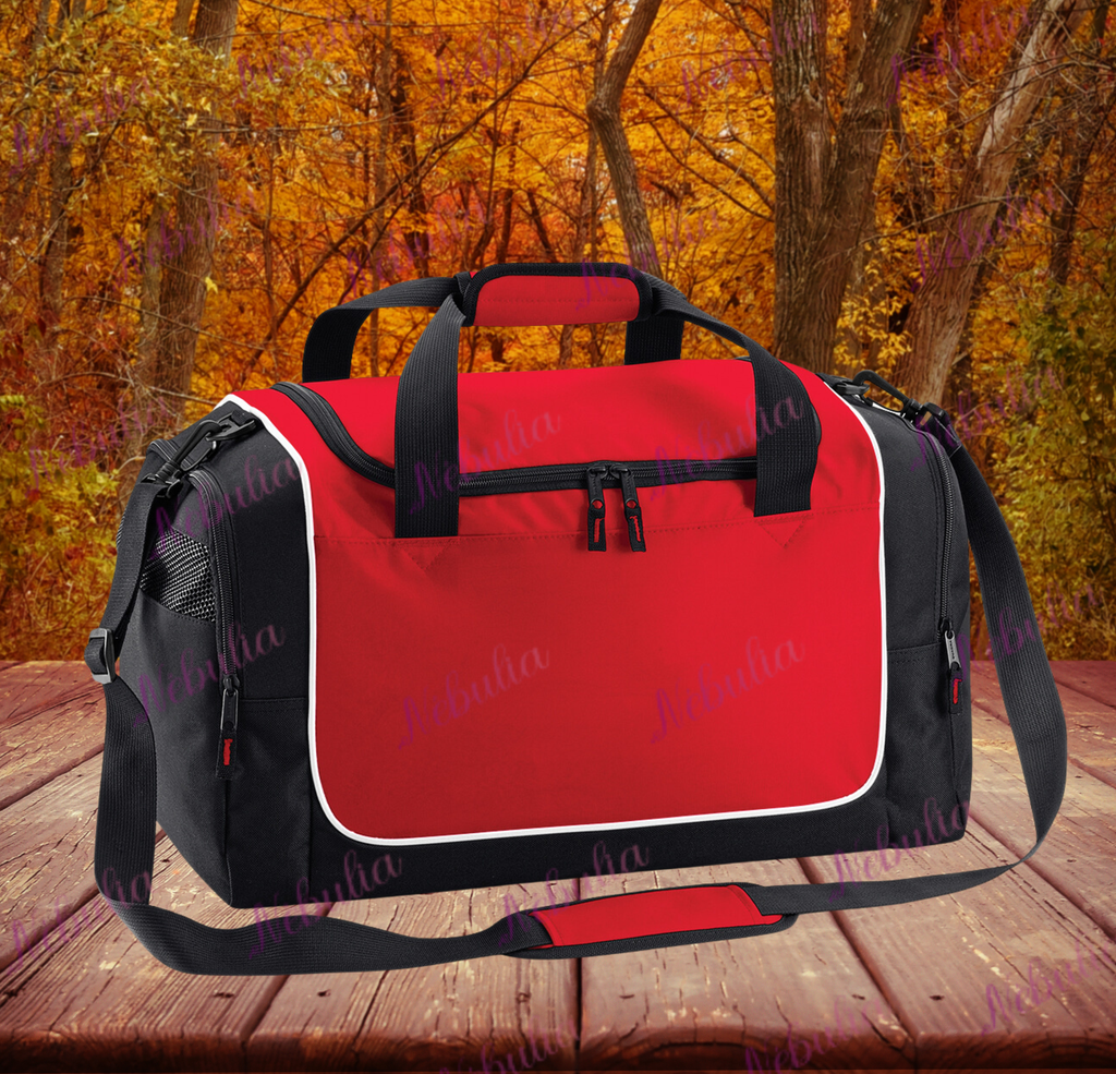 Sac de sport casual noir et rouge