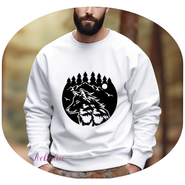 Sweat homme Loup