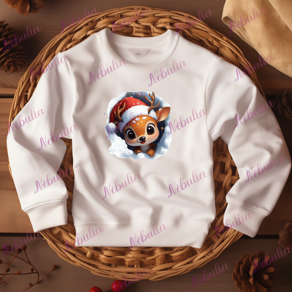 Sweat enfant Faon Noël