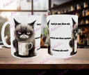 Mug 😾Chat pas content🐈‍⬛