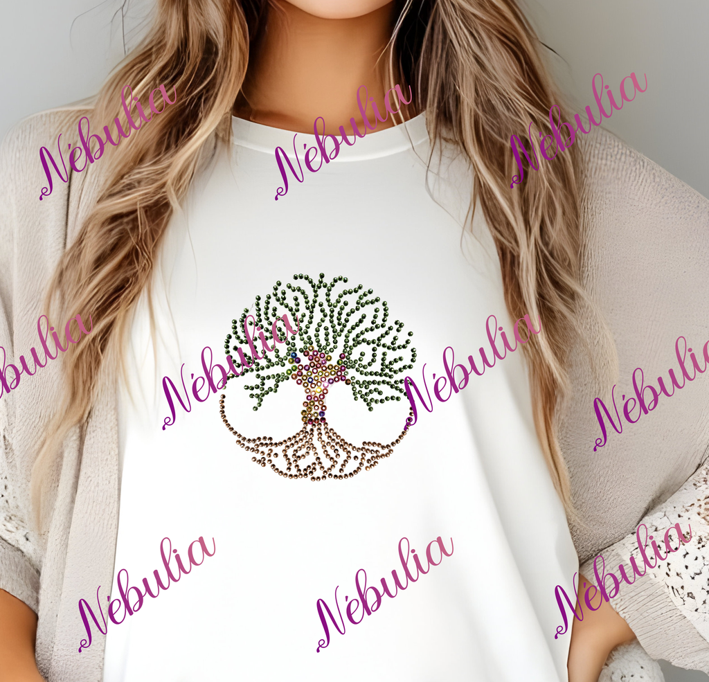 Tee-shirt Arbre de vie Strass