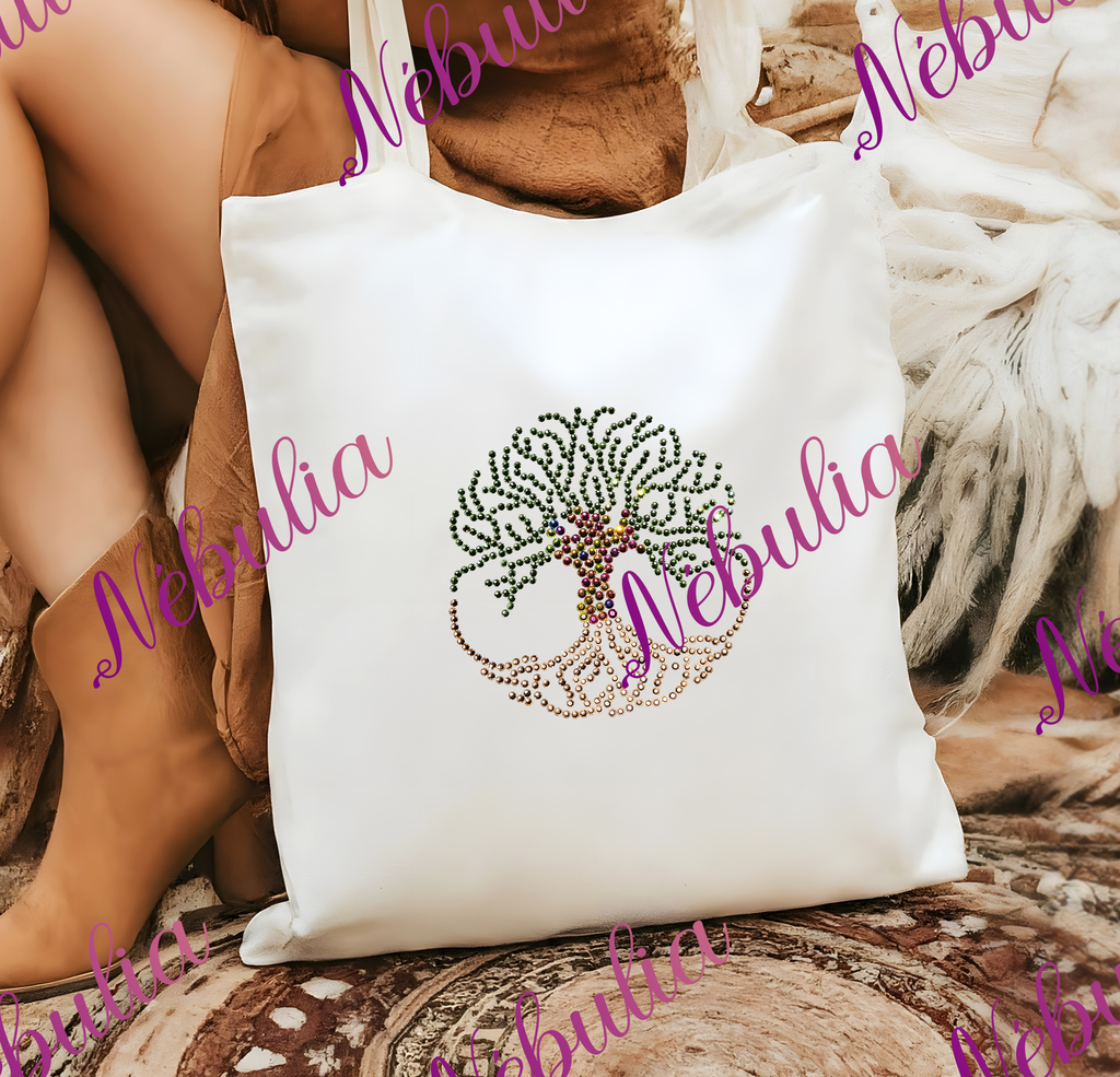 🌳Sac shopping "Mia" Strass Arbre de vie🌳