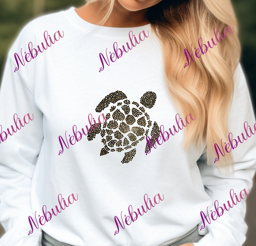 Sweat Tortue strass